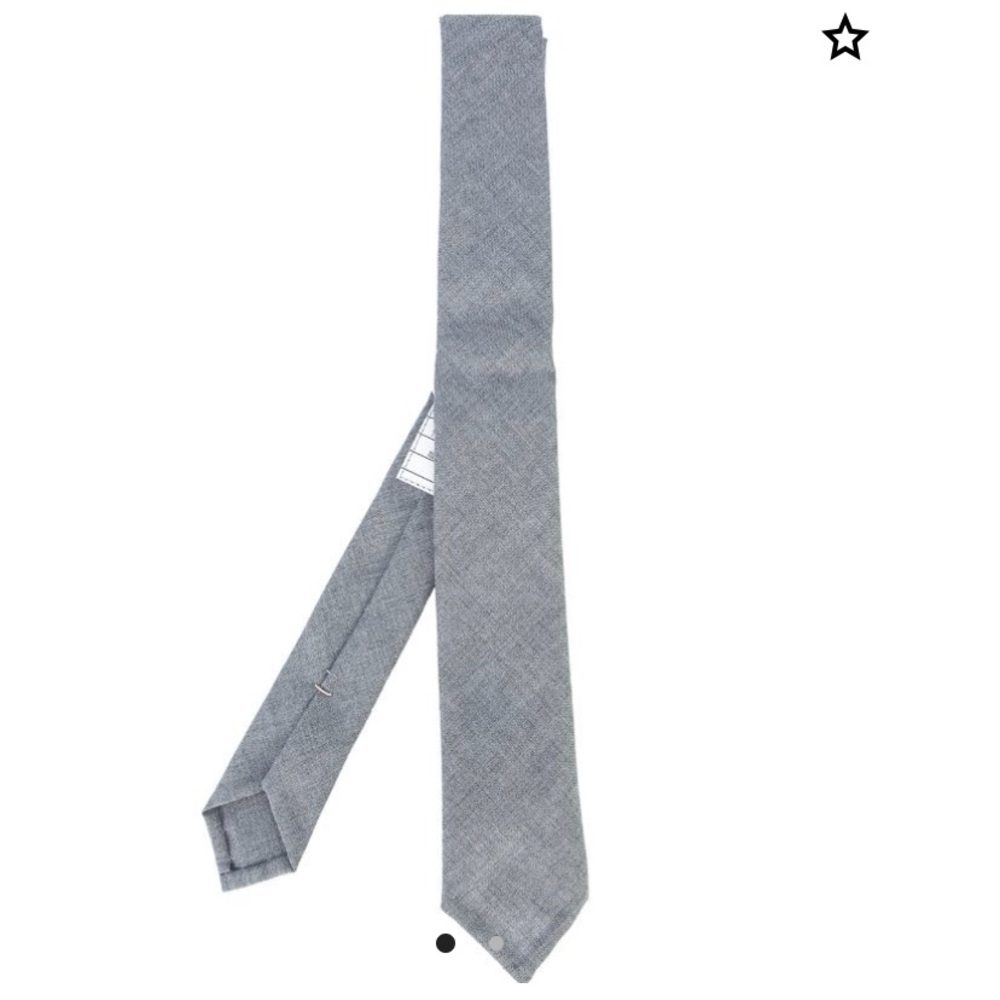 Thom Browne classic grey tie
